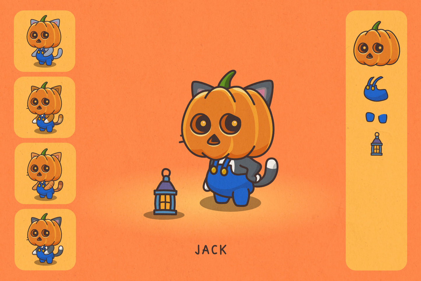 Cats in Costumes Halloween Edition - Cute Vector Illustrations