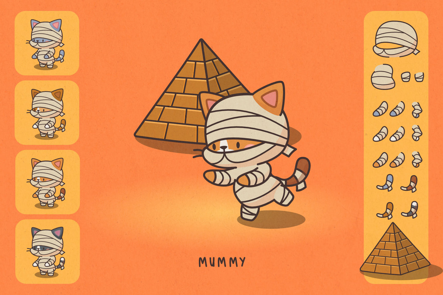 Cats in Costumes Halloween Edition - Cute Vector Illustrations