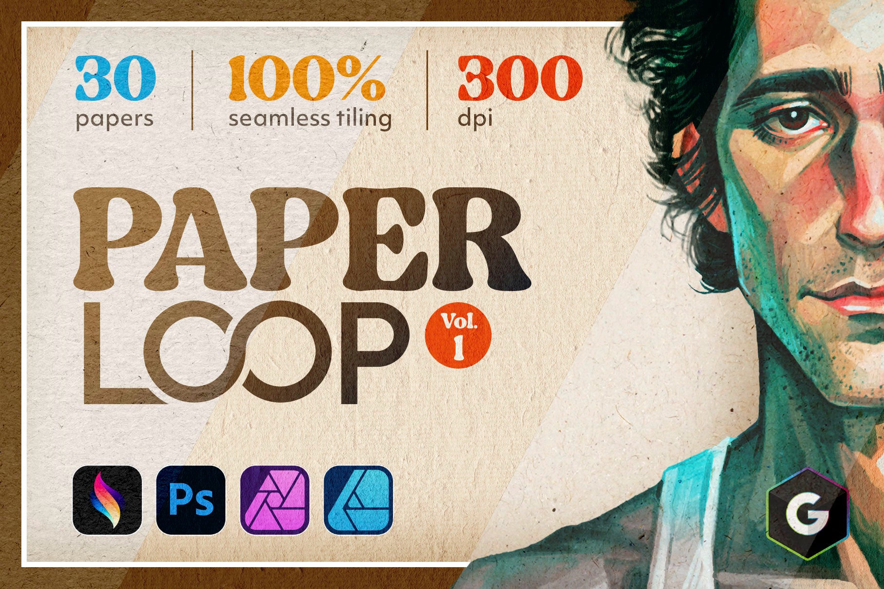 Paperloop Paper Textures - Volume 1 – Green Room Media Shop