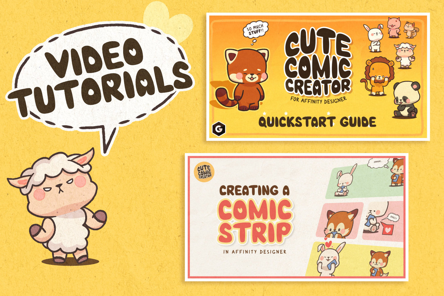 Cute Comic Creator for Affinty Designer