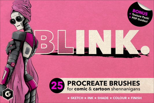 Blink - Brushes for comic and cartoon style in Procreate