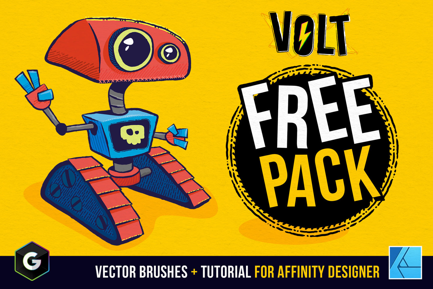 VOLT - FREE Vector Brush Mini Pack and Tutorial